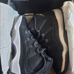 🆕Sz:4Y Air Jordan 11 Retro Black Stingray Heiress